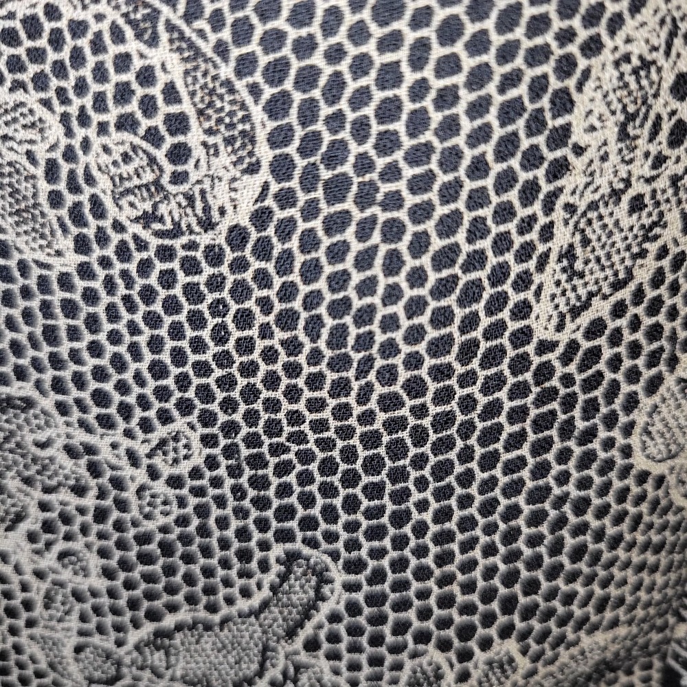 Virgo Petite 2 Piece Dress Set Womens 10 Grey Black Floral Lace Print Maxi - Picture 12 of 16